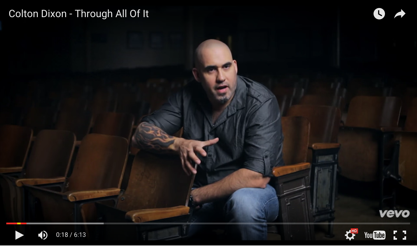 The Tattooed Preacher Featured in Colton Dixon Video